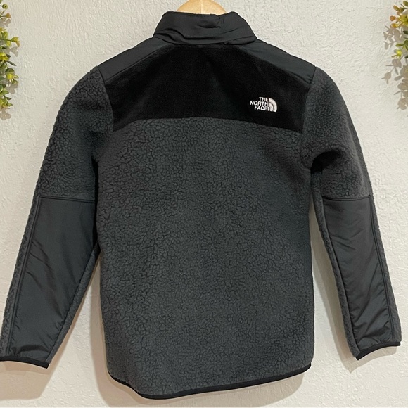 NWT THE NORTH FACE Boys' Forrest Mixed-Media Full Zip Fleece Jacket Asphalt GreY - Picture 7 of 12